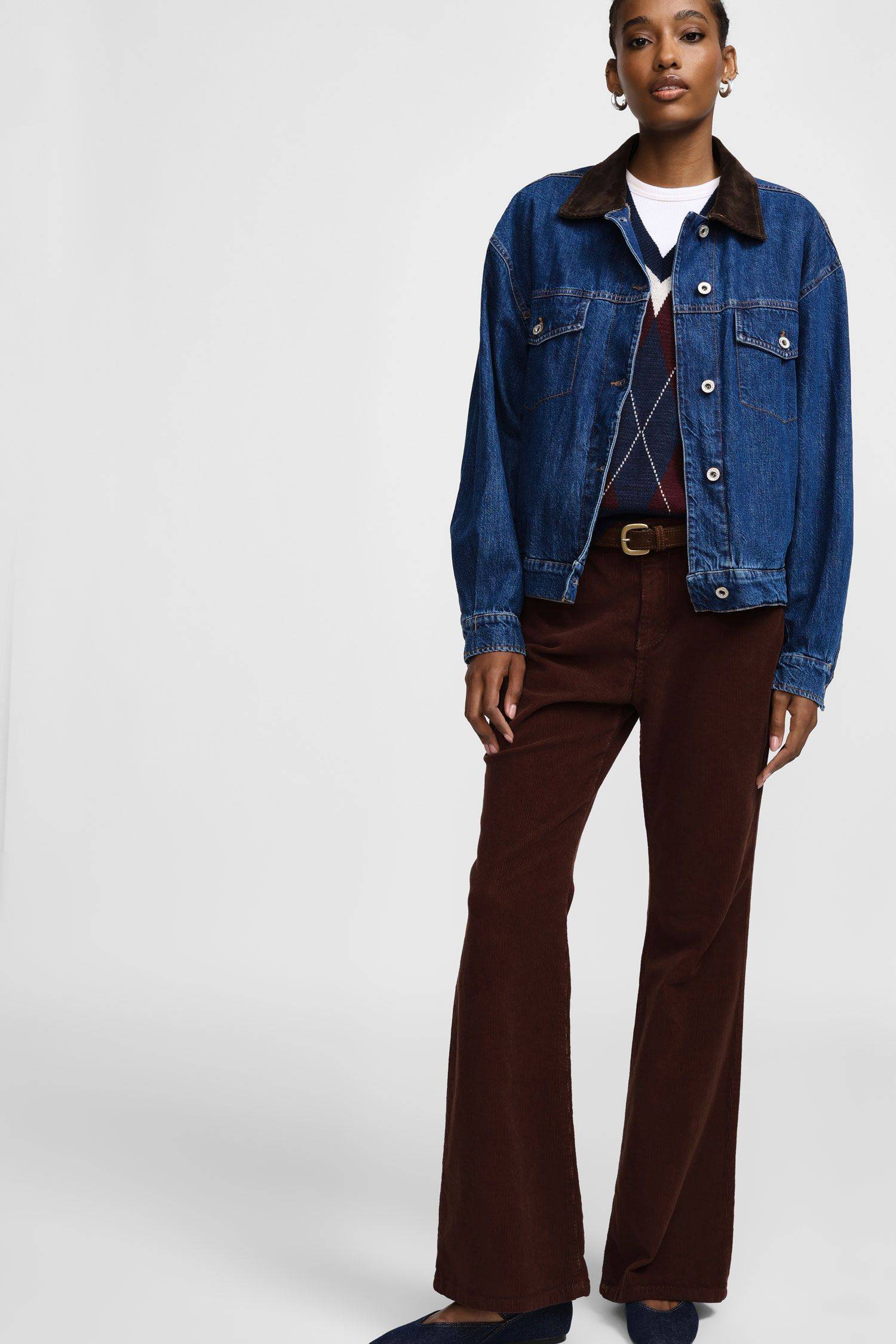 Pantaloni flare in velluto a coste Please Pantaloni flare in velluto a coste Please