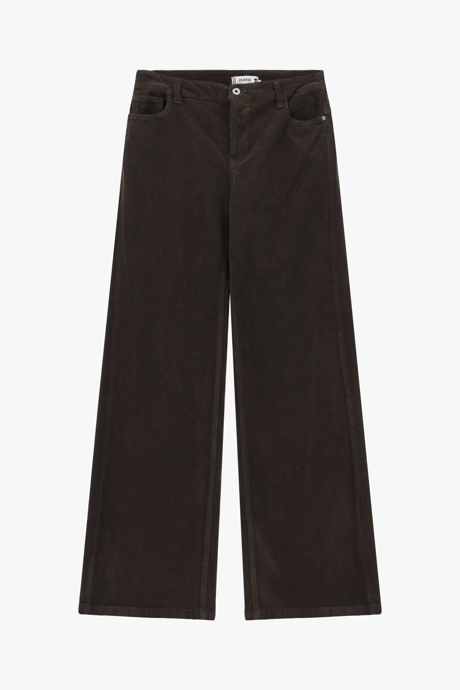 Pantaloni palazzo vita regular con tasche Please Pantaloni palazzo vita regular con tasche Please