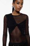Top in tulle e nodo Imperial