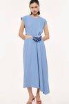 Abito midi con cut out e fiore Imperial
