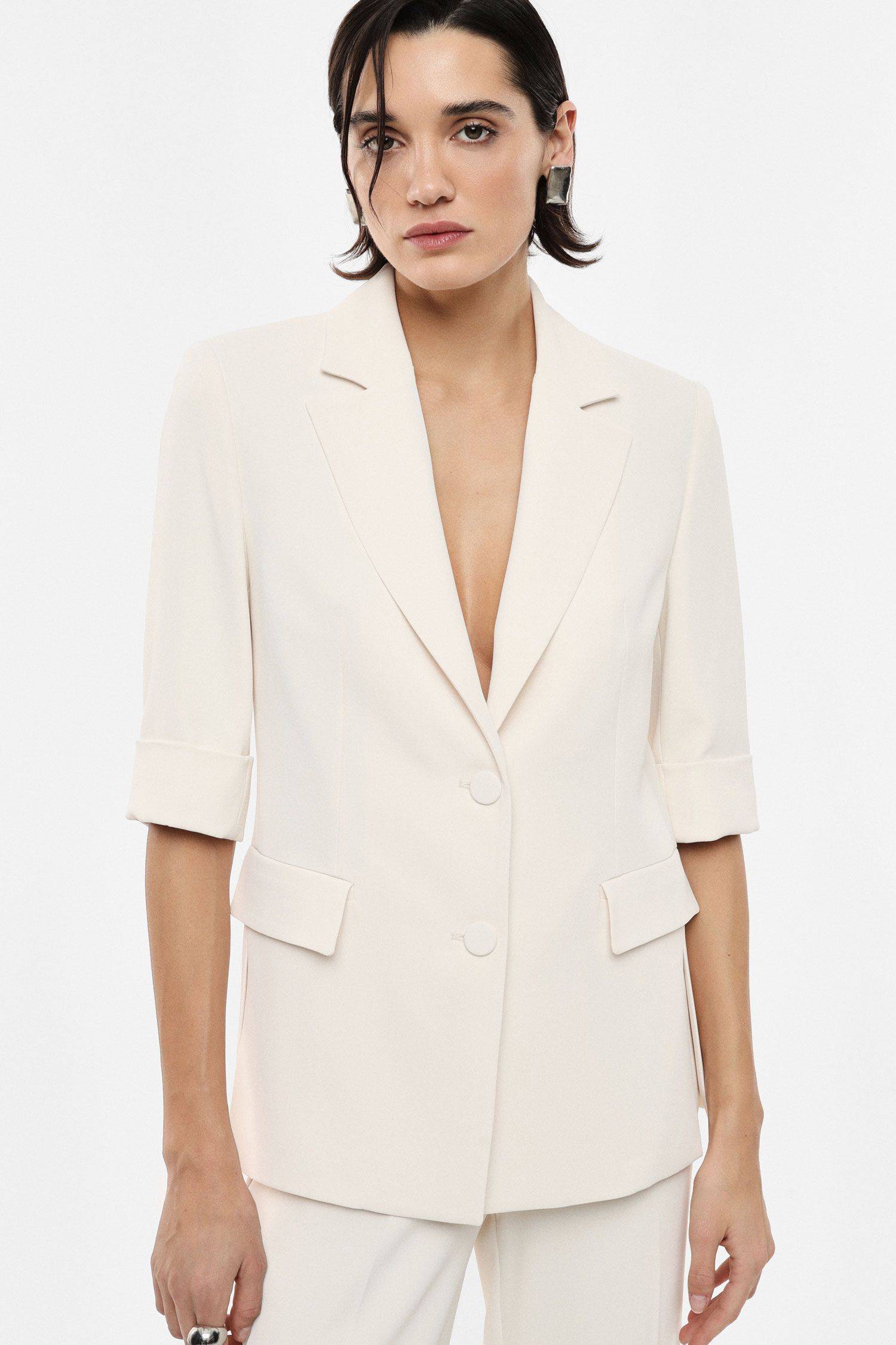 Blazer con maniche corte e spacchi laterali Imperial Blazer con maniche corte e spacchi laterali Imperial