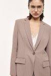 Blazer monopetto a righe con tasche a patta Imperial