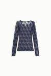 Blusa girocollo in pizzo Imperial