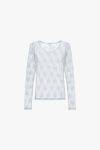 Blusa girocollo in pizzo Imperial
