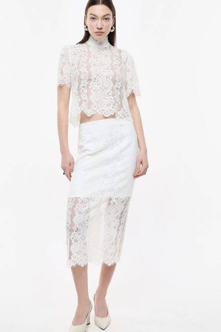 Gonna midi in pizzo Imperial