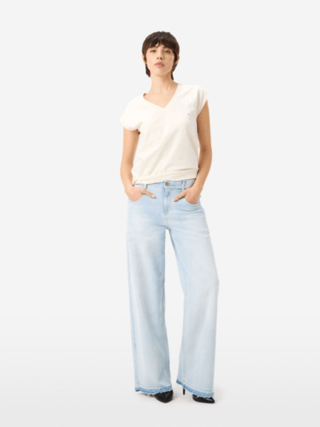 Jeans palazzo sfrangiato CYCLE 2