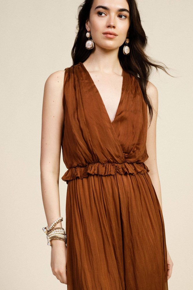 Jumpsuit con vita arricciata Dixie 3 Jumpsuit con vita arricciata Dixie 3