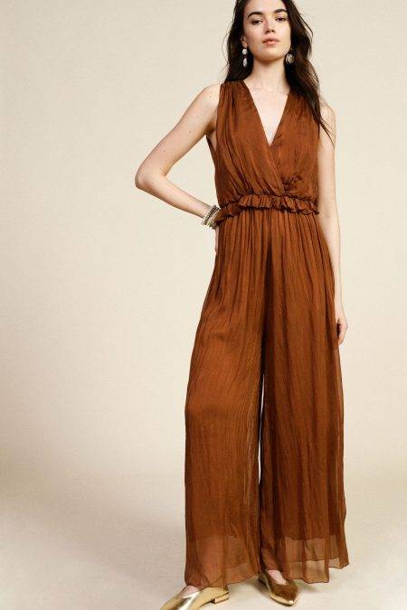 Jumpsuit con vita arricciata Dixie