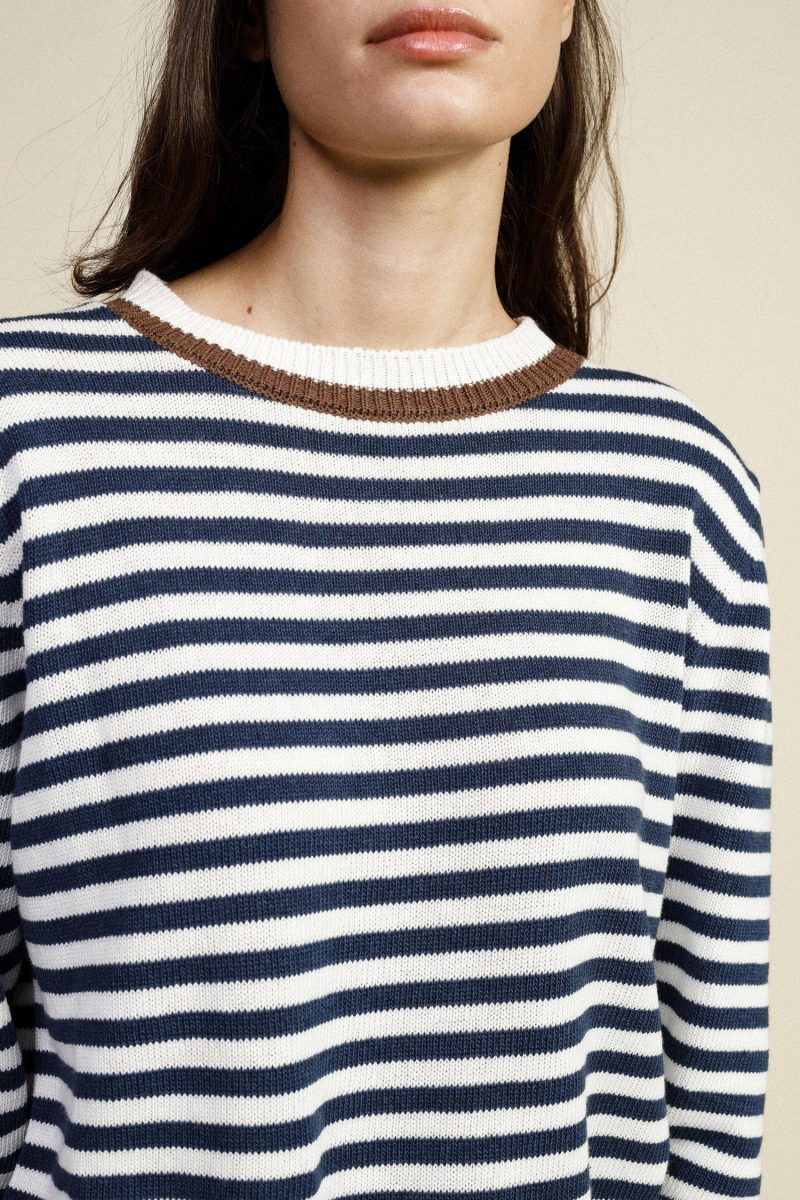 Maglia a righe con profili a contrasto Dixie 1 Maglia a righe con profili a contrasto Dixie 1