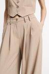 Pantaloni palazzo a vita alta con pinces Please