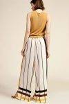 Pantaloni palazzo con motivi righe Dixie