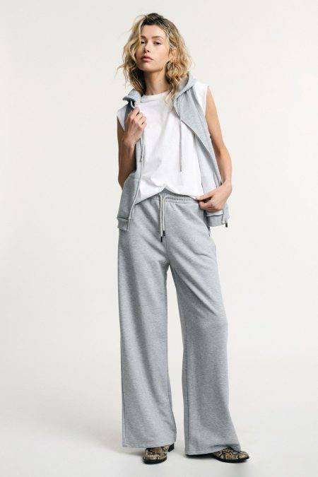 Pantaloni palazzo sportivi vita alta Please