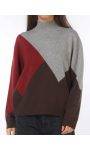 Pull mezzo collo colorblock ICONA Kaos (2)