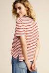 T Shirt a righe con scritta Dixie