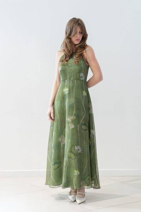 Abito halter in fantasia Diana Gallesi (4)