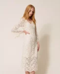 Abito longuette in pizzo Twinset Actitude 4