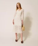 Abito longuette in pizzo Twinset Actitude 4