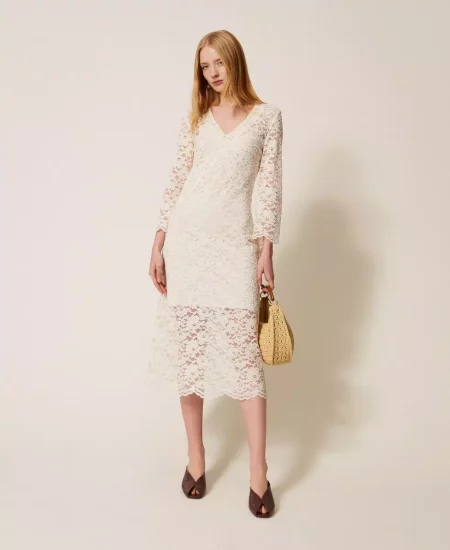 Abito longuette in pizzo Twinset Actitude 4