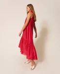 Abito lungo in voile con volant Twinset Actitude
