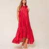 Abito lungo in voile con volant Twinset Actitude