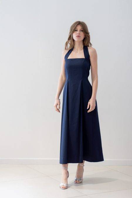 Abito lungo scollo halter Jijil (5)