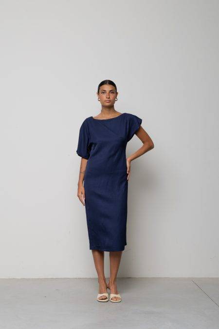 Abito midi asimmetrico Icona Kaos (3)