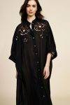 Abito midi con ricamo floreale Dixie