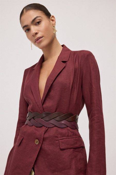 Blazer monopetto in lino Ottod'Ame 2
