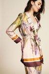 Blazer stampa floreale cintura Dixie