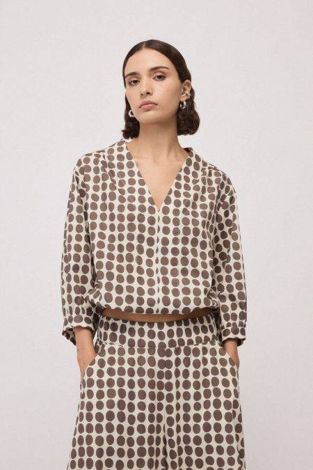 Blusa con scollo a V Ottod'Ame 0