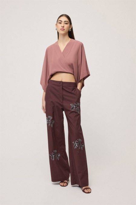 Blusa con scollo incrociato Ottod'Ame 2