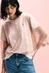 Blusa in pizzo con maniche ampie Please