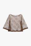 Blusa in pizzo con maniche ampie Please