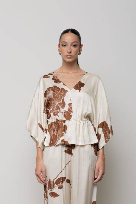 Blusa kimono scollo a V Icona Kaos (5)