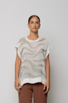 Blusa over con paillettes Icona Kaos