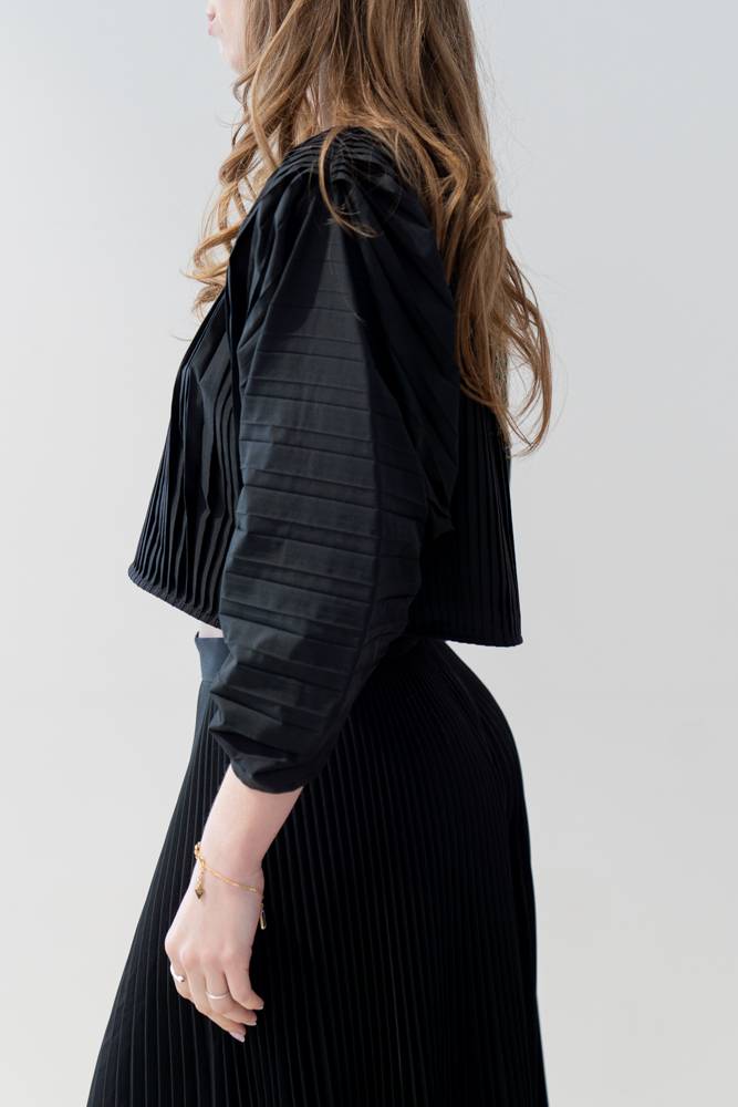 Blusa over plissettata Solotre (2) Blusa over plissettata Solotre (2)