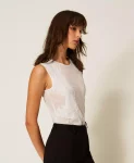 Body in tulle con pizzo Twinset Actitude 1