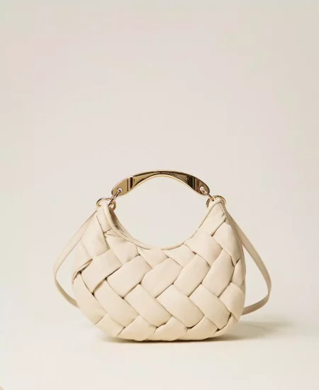 Borsa Croissant’ intrecciata a mano Twinset