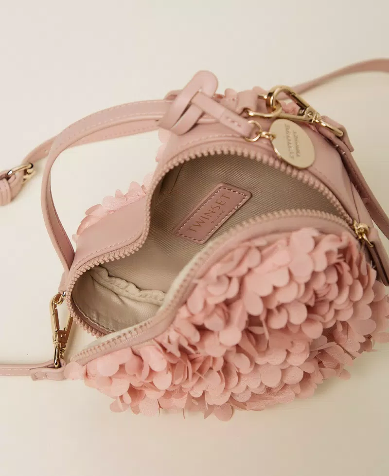 Borsa a tracolla a cuore con fiori Twinset Actitude 2 Borsa a tracolla a cuore con fiori Twinset Actitude 2