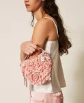 Borsa a tracolla a cuore con fiori Twinset Actitude