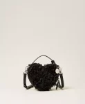 Borsa a tracolla a cuore con fiori Twinset Actitude