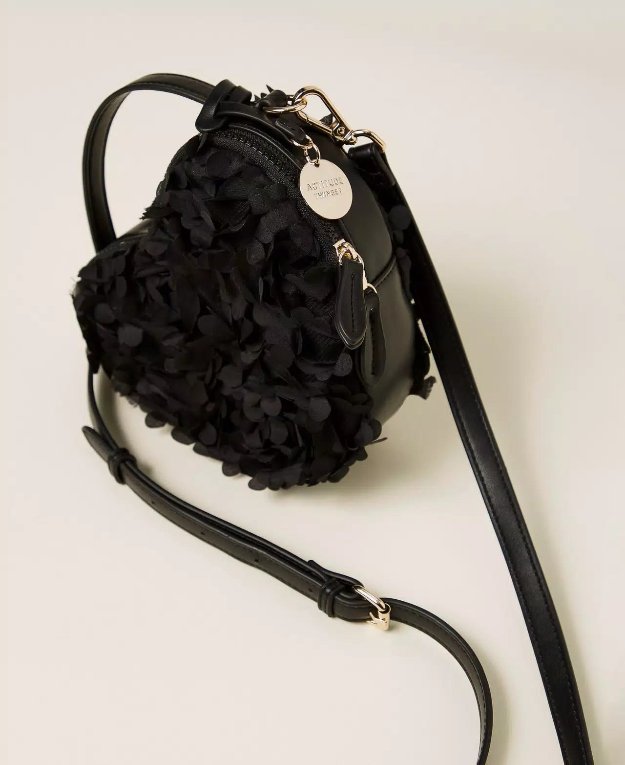 Borsa a tracolla a cuore con fiori Twinset Actitude 5 Borsa a tracolla a cuore con fiori Twinset Actitude 5