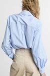 Camicia a righe con dettagli rose Please