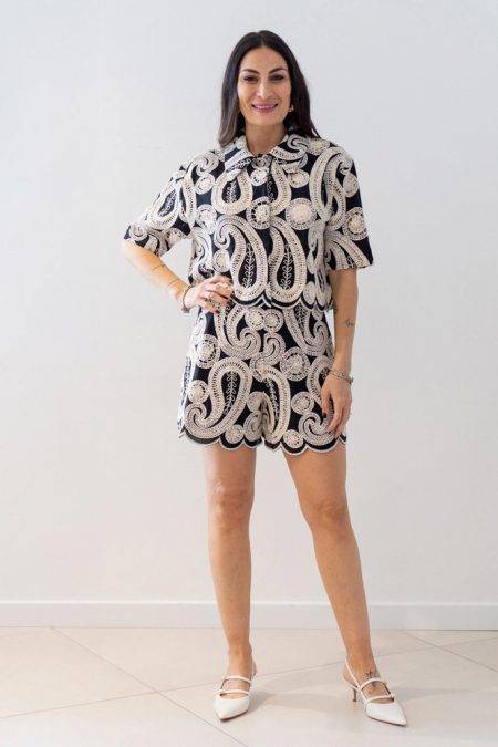 Camicia cropped ricamata Jijil (2)
