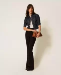 Camicia fitted in jeans Twinset Actitude