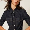 Camicia fitted in jeans Twinset Actitude