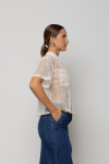 Camicia in pizzo a maniche corte Icona Kaos
