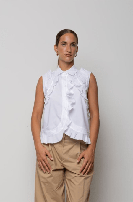 Camicia smanicata con volant Icona Kaos