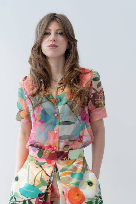 Camicia stampa floreale Milva (2)