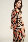 Camicia stampa geometrica maniche ampie Dixie